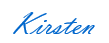 Kirsten Cameron Signature